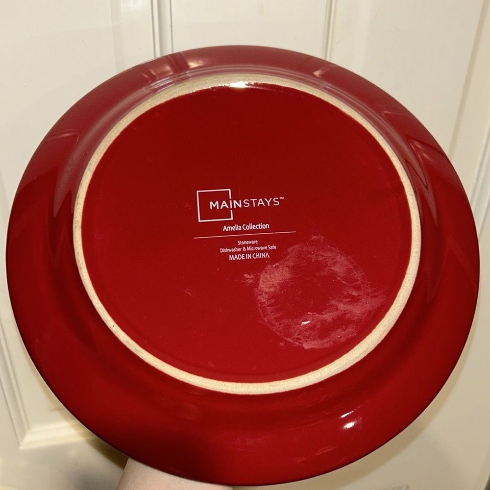 Red Flat Plate - Picture 2 of 3